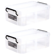 KOMAX NEOBOX 收納箱, 半透明, 2個