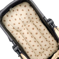 ROTTiE 狗狗寵物推車坐墊 L, 小熊米色