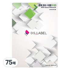 DS標籤 白色 防水 亮面 噴墨 標籤紙 DW3021, 21格, 75張
