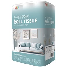 comet 三層不含螢光劑捲筒衛生紙, 30捲, 1袋