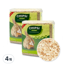 칩시 가문비나무 전나무 칩스 소동물 베딩 클래식, 1kg, 4개