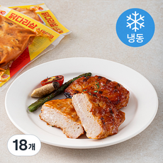 언니닭 닭다리살 스테이크 칠리바베큐맛 (냉동), 100g, 18개