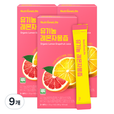 뉴트리원 유기농 레몬 자몽즙 14p, 280g, 9개