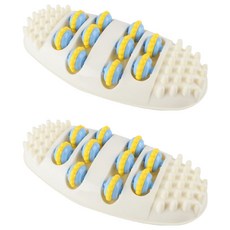 JUNBI 발 지압 마사지기, 2개, 화이트