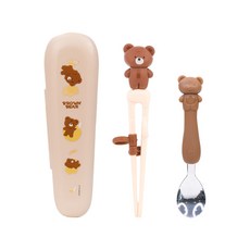 LILFANT 兒童 The Stick Max 湯匙 3件套, 湯匙 + 筷子 + 餐具盒, 1套, 混合顏色