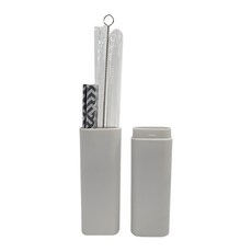 Caldo 卡朵生活 不搞混小煙囪玻璃吸管 附盒 琥珀茶, 5支, 1組