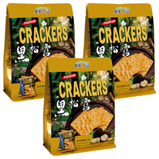 HEALTH DAILY 健康日誌 黑松露蘇打餅 超酥脆餅體 獨立包裝, 192g, 3袋