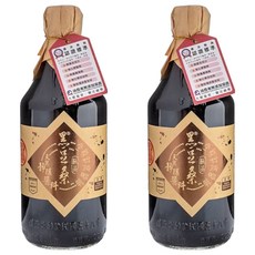 黑豆桑 天然極品全能缸底醬油, 非基因改造黑豆黃豆釀造, 550ml, 2瓶