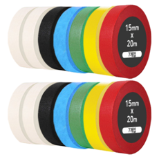 iQIHAN Dada 彩虹紙膠帶 7入 15mm x 20m, 2套, 混合色