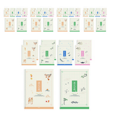 펜피아 1000 스프링 10칸한문 공용 초등노트 10p, 랜덤발송, 5개