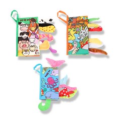 沙沙聲動物尾巴嬰兒布書 農場 + 花園 + 海洋組合, Dodoco