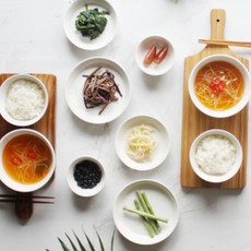 LIEN' CERAMIC 現代風雙人居家餐具組 10件組, 白色, 5種, 1套