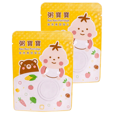 粥寶寶 無毒農 青蔬總匯吻仔魚 12個月以上, 120g, 2包