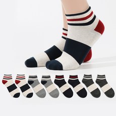 Sockpiens 男士三色踝襪 8雙組