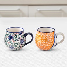 PAWIE 西里西亞彩色紙馬克杯 2款, 1套, 混合色