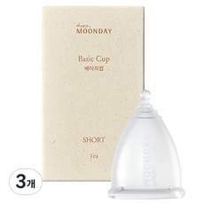 해피문데이 베이직 생리컵, 소형, 1개입, 3개