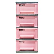 KEYWAY 聯府 FBI四層櫃 附輪 FBI-40 108L, 顏色隨機, 1組, 4