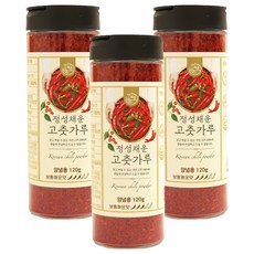채운 국산 고춧가루 보통매운맛, 120g, 3개