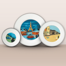 PAWIE Gaspard&Lisa陶瓷餐具組 B, 上菜 + 中盤 + 中盤, 混合顏色