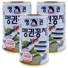 韓國 PENGUIN 水煮秋刀魚罐頭, 400g, 3個