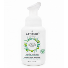 ATTITUDE 艾特優 Super leaves 泡沫洗手乳 橄欖葉 低過敏性, 295ml, 1瓶