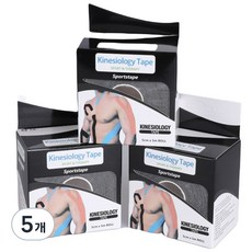 비욘드해밀 키네시올로지 스포츠 테이프 블랙 5cm x 5m, 15개, 1개입