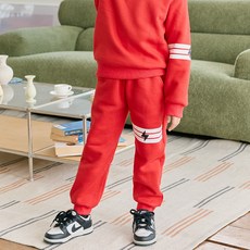 Uravi 兒童用Burberry條紋刷毛束口褲