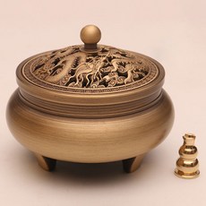 Lizjainey 銅製香座 17 鳳凰黃龍香爐, 單一顏色