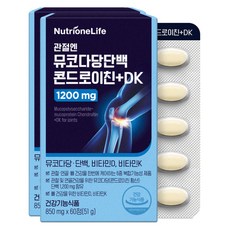 뉴트리원 관절엔 뮤코다당단백 콘드로이친 플러스 DK 1200mg, 60정, 2개