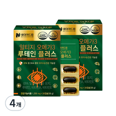 NATURE DREAM rTG Omega-3葉黃素Plus膠囊, 30顆, 1200mg, 4個