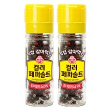 오뚜기 직접 갈아먹는 컬러페퍼솔트, 70g, 2개