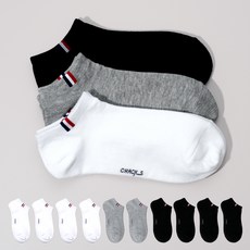 Chacks 女款優質腳尖加固腳踝亮點設計運動短襪10雙組