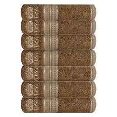 송월타올 CM 뱀부 크라운 세면타월 155g, 브라운, 7개