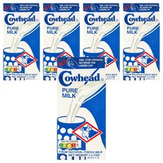 田園全脂保久乳 營養豐富 口感香醇 方便儲存 家庭號, 1L, 5瓶