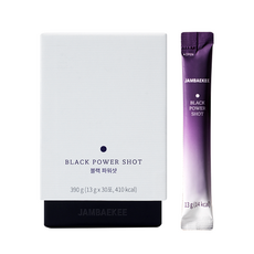 Jambaekee BLACK POWERSHOT 黑蒜汁 30包, 1個, 390g