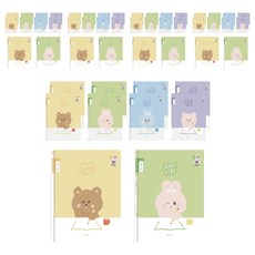 PENPIA 1000 小學線圈筆記本 10格書寫, 隨機出貨, 50個