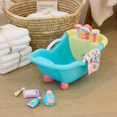 Berenguer 擬真嬰兒娃娃 附噴水蓮蓬頭浴缸組 25520, 混合色, 1個