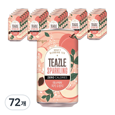 티즐 스파클링 피치우롱티, 340ml, 72개