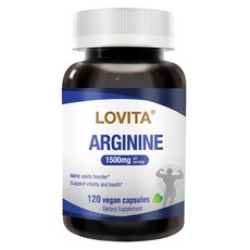 Lovita 精胺酸素食膠囊, 120顆, 1.875g, 1罐