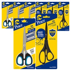 Peace 韓國 Peace 黑色塗層剪刀+鈦剪刀 T-101 隨機發貨, 混色, 4組