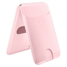Meliens 3in1 超強力 MagSafe 卡夾 iPhone 手機殼 支架, 第2代 粉紅色, 1個