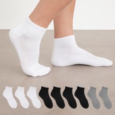 BASE ALPHA ESSENTIALS 男款運動短襪 10雙入, 混色, 10個