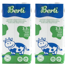 歐洲寶貝 優質保久牛奶 100%生乳 UHT超高溫滅菌, 1L, 2瓶