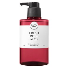 [비건라이프] 해피바스 오리지널컬렉션 바디워시 프레시로즈, 500g, 1개