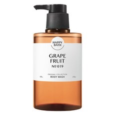 [비건라이프] 해피바스 오리지널컬렉션 등드름 바디워시 자몽, 500g, 1개
