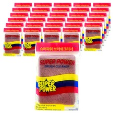 슈퍼파워 브러쉬 클리너 양면 수세미, 1개입, 30개