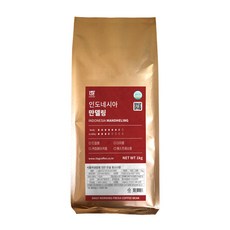 1 公斤咖啡單一產地印度尼西亞曼德林, 1公斤, 1包, 未研磨