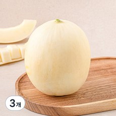고당도 백설 메론, 1kg, 3개