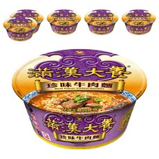 統一 滿漢大餐 珍味牛肉麵 187g, 6入