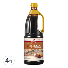 대상 쉐프원 바베큐 소스, 1.9kg, 4개